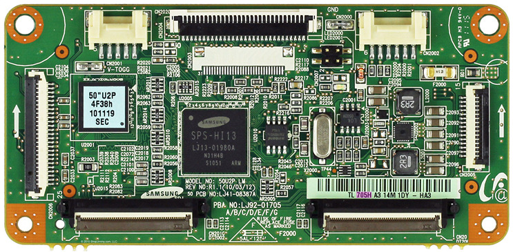 Samsung LJ92-01705H Main Logic CTRL Board